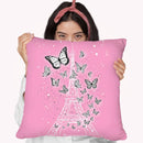 Butterfly Paris Throw Pillow By Martina Pavlova