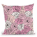 Pink Peonies Throw Pillow By Martina Pavlova