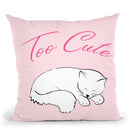 Too Cute Throw Pillow By Martina Pavlova