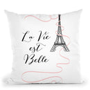 La Vie Est Belle Throw Pillow By Martina Pavlova