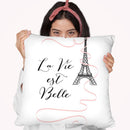 La Vie Est Belle Throw Pillow By Martina Pavlova