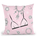 Lingerie Ii Throw Pillow By Martina Pavlova