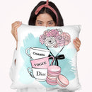 Tea Time Throw Pillow By Martina Pavlova