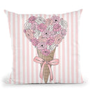 Flower Ice Cream Throw Pillow By Martina Pavlova