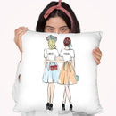 Best Friends Throw Pillow By Martina Pavlova