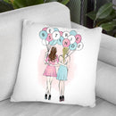 Besties Throw Pillow By Martina Pavlova