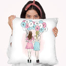 Besties Throw Pillow By Martina Pavlova