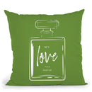 Love Perfume Throw Pillow By Martina Pavlova