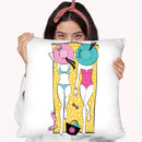 Summer Friends Throw Pillow By Martina Pavlova