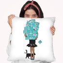 Tiffany Car Dark Throw Pillow By Martina Pavlova