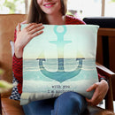 Anchored Forever Throw Pillow By Monika Strigel