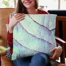 Iridiscentell Mint Throw Pillow By Monika Strigel