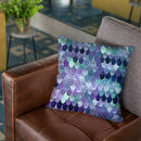 Summer Mermaid Purple Mint Gold Throw Pillow By Monika Strigel