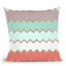 Avalon Coral Throw Pillow By Monika Strigel