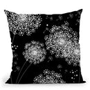 Dandelion Snowflake Throw Pillow By Monika Strigel