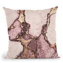 Gemstone And Gold Blush Pale Pink Throw Pillow By Monika Strigel