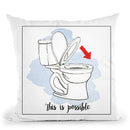 Home Improvement V With Color Script Throw Pillow By Carrie Schmitt