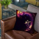 Space Surfing Throw Pillow By Nicebleed