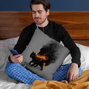 This Cat Is On Fire Throw Pillow By Nicebleed