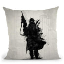 Post Apocalyptic Warrior Throw Pillow By Niklas Gustafson