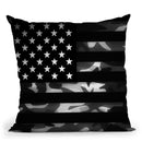 American Camouflage Throw Pillow By Niklas Gustafson
