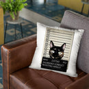 Kitty Mugshot Throw Pillow By Niklas Gustafson