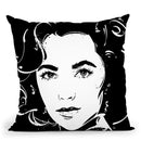 Elizabeth Taylor Throw Pillow By Nikita Abakumov