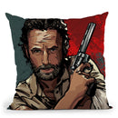 Rick Grimes Throw Pillow By Nikita Abakumov