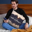 And So The Adventure Begins Forest Reflection Throw Pillow By Nature Magick