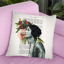 Flower Woman I Throw Pillow By Not Much To Say