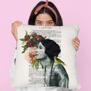 Flower Woman I Throw Pillow By Not Much To Say