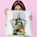 Flower Woman Ii Throw Pillow By Not Much To Say