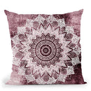Bohochic Mandala In Burgundi Throw Pillow By Nika Martines