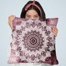 Bohochic Mandala In Burgundi Throw Pillow By Nika Martines