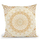 Mandalas For May Gold Throw Pillow By Nika Martines