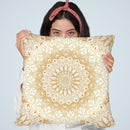 Mandalas For May Gold Throw Pillow By Nika Martines