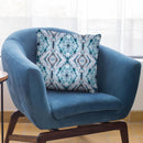 Boho Shibori Blue Throw Pillow By Ninola Design