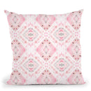 Boho Shibori Pink Throw Pillow By Ninola Design