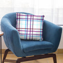 Checks Squares Watercolor Blue Throw Pillow By Ninola Design
