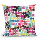 Ink Bleeding Dots Pink Throw Pillow By Ninola Design
