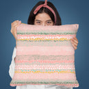 Little Textured Dots Pink Throw Pillow By Ninola Design