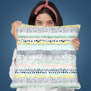 Little Textured Dots White Throw Pillow By Ninola Design