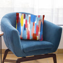 Summer Watercolor Strokes Red Blue Yellow Throw Pillow By Ninola Design