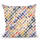 Vichy Gingham Watercolor Yellow Throw Pillow By Ninola Design