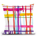 Watercolor Drippings Loom Pink Throw Pillow By Ninola Design