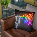 The Dark Side Of The Mind Throw Pillow By Octavian Mielu