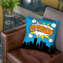 Pittsburg Throw Pillow By Octavian Mielu