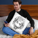 Einstein Throw Pillow By Octavian Mielu