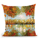 Indian Summer Throw Pillow By Osnat Tzadok