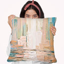 City Skyline Throw Pillow By Osnat Tzadok